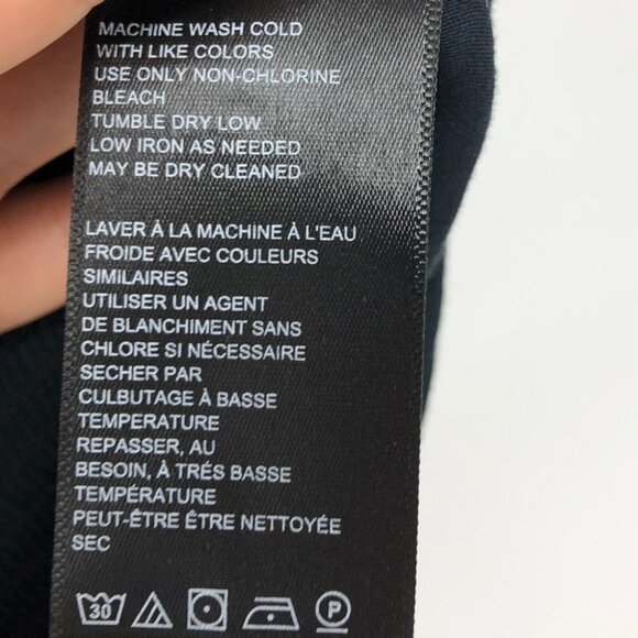 BNWT Urban Outfitters Dark Navy Blue/Black Ruched Short Crop Top - Picture 6 of 11